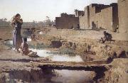 Gustave Guillaumet La Seguia,Near Biskra oil